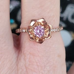 Fragrant Jewels Pink Rose Ring